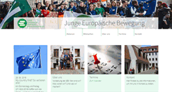 Desktop Screenshot of junge-europaeische-bewegung.de